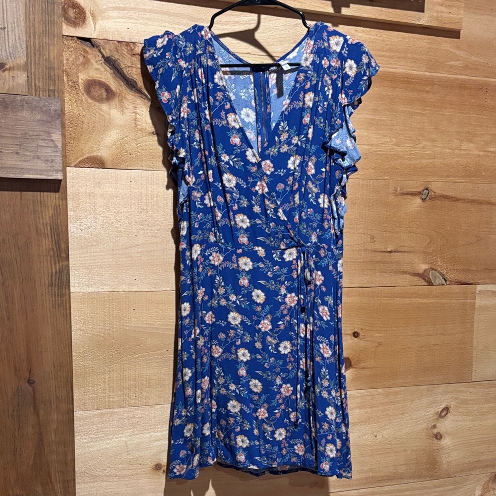 Xhilaration Blue Floral Dress